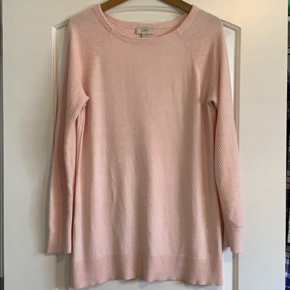 LOFT textured sleeve sweater GUC